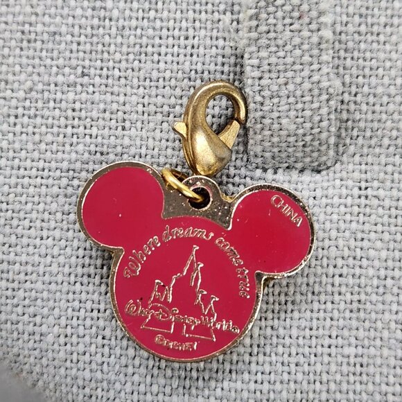 WDW Disney Where Dreams Come True Mickey Goofy Donald Pluto Charm Zipper Pull - Picture 2 of 2